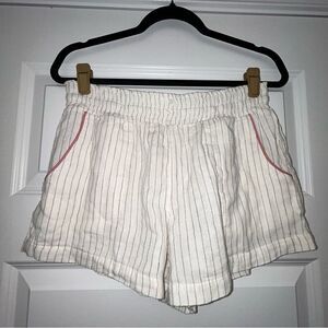 New, Soma Stripe Print Gauze Pull On Lounge Shorts